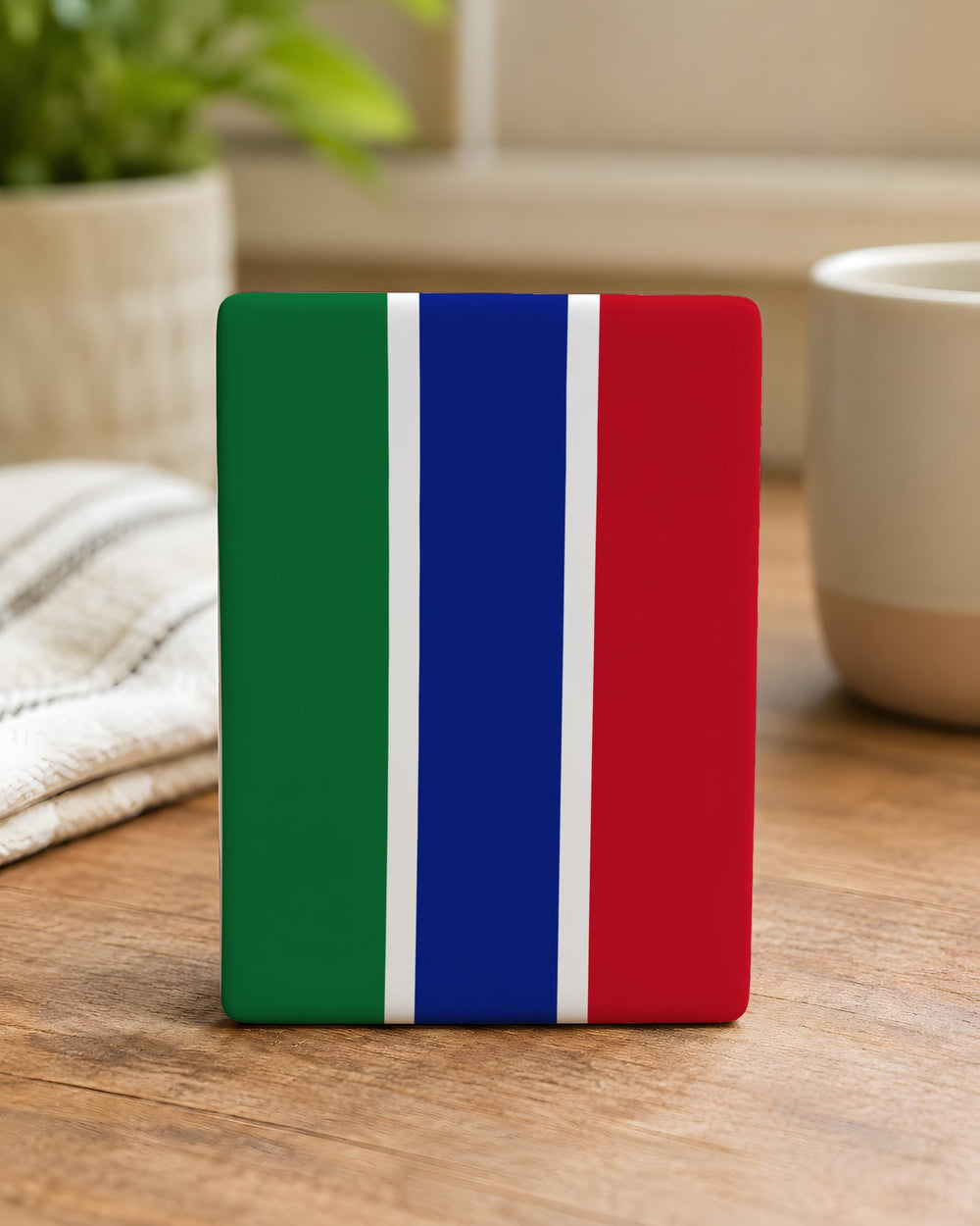 Gambia Flag Fridge Magnet, The Gambia Souvenir Magnet, Gambian Flag Kitchen Magnet, Gambia Travel Gift, Africa Flag Magnet