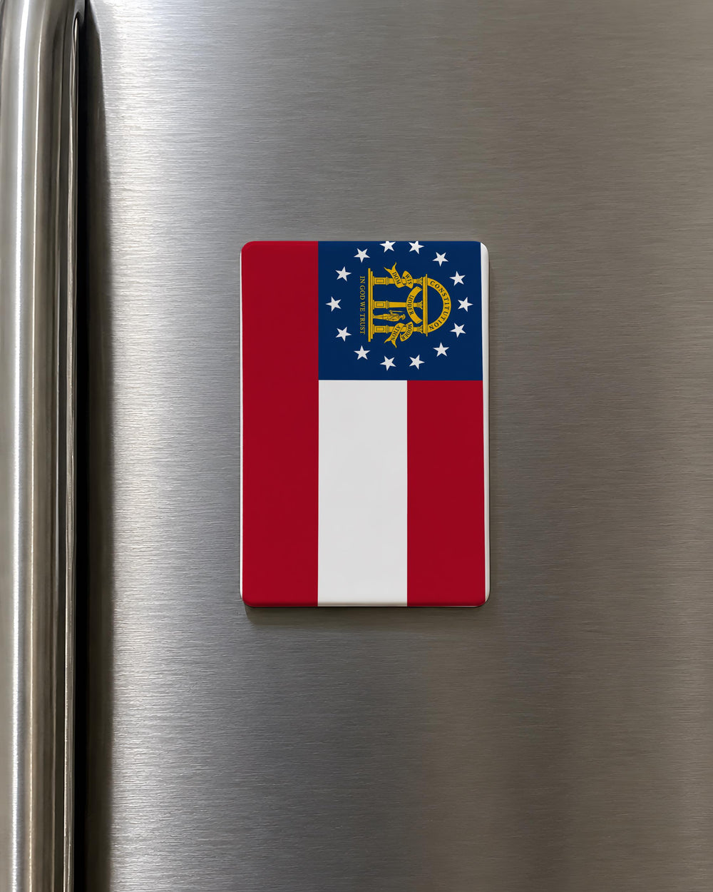 Georgia State Flag Fridge Magnet, Georgia Flag Magnet, Georgia Souvenir Magnet, USA State Flag Kitchen Magnet, Gift for Georgians