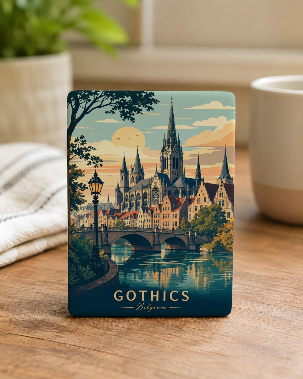 Gothics Fridge Magnet, Gothic Theme Magnet, Dark Cathedral & Haunted Aesthetic Kitchen Magnet, Spooky Home Decor Magnet