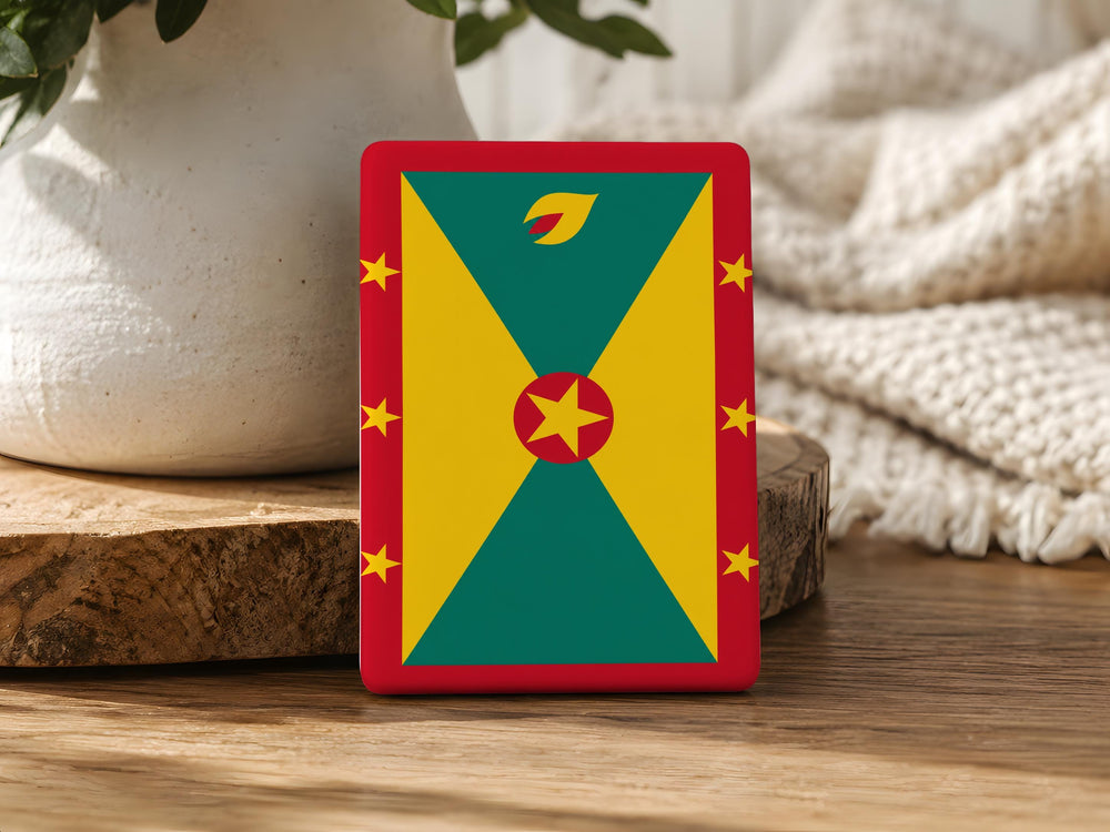 Grenada Flag Fridge Magnet, Grenada National Flag Magnet, Caribbean Island Souvenir Magnet, Grenada Gift, Flag Collector Magnet