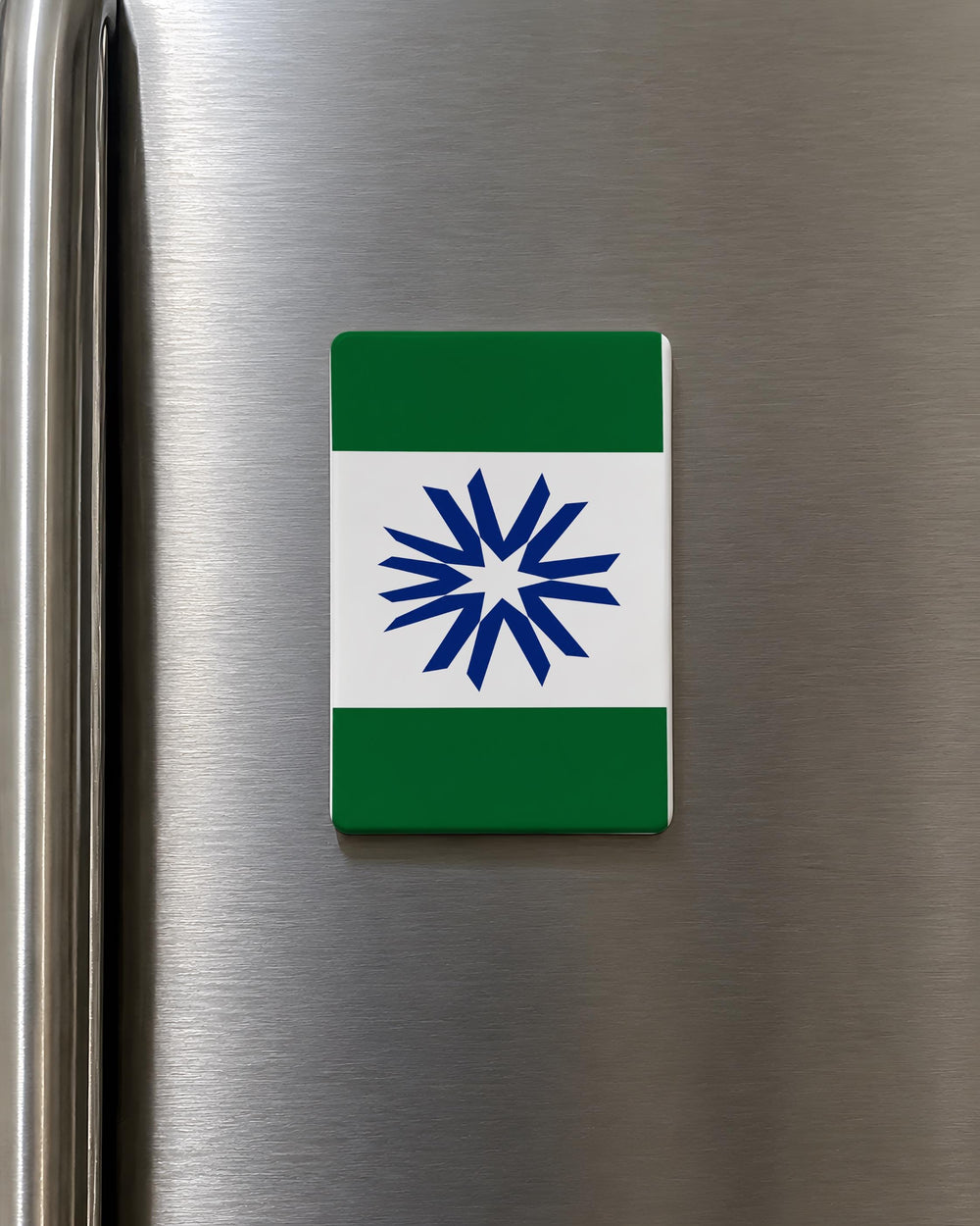 Hokkaido Prefecture Flag Fridge Magnet, Japan Regional Flag Magnet, Hokkaido Souvenir Refrigerator Magnet, Japan Travel Gift