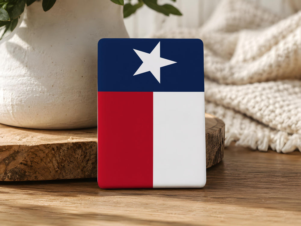 Houston Flag Fridge Magnet, Houston Texas Flag Souvenir Magnet, Texas Gift, Houston Travel Keepsake, Lone Star State Magnet