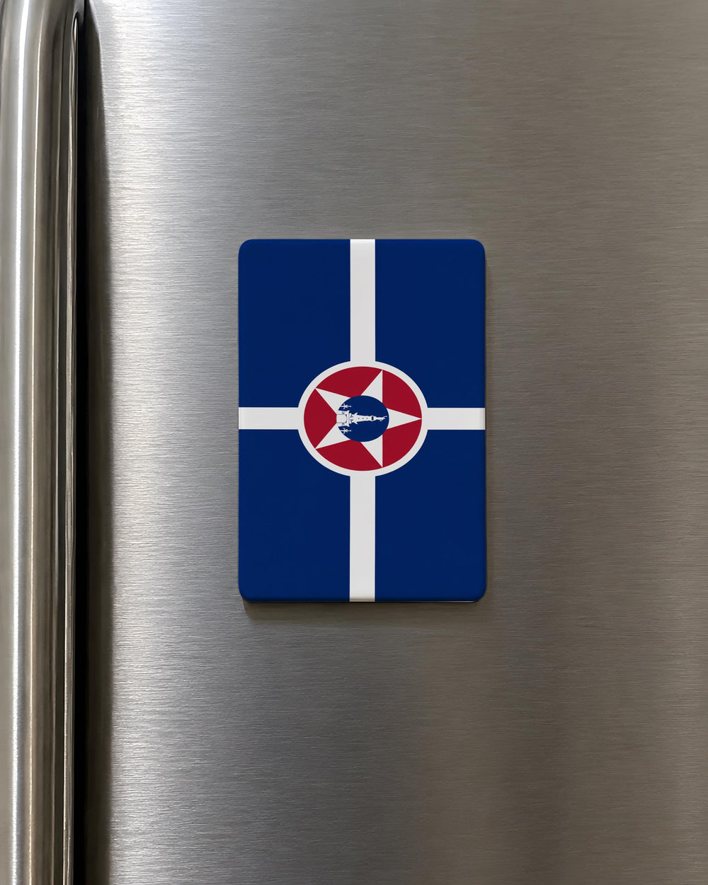 Indianapolis Flag Fridge Magnet, Indianapolis Indiana Souvenir Magnet, Indy City Flag Kitchen Refrigerator Magnet