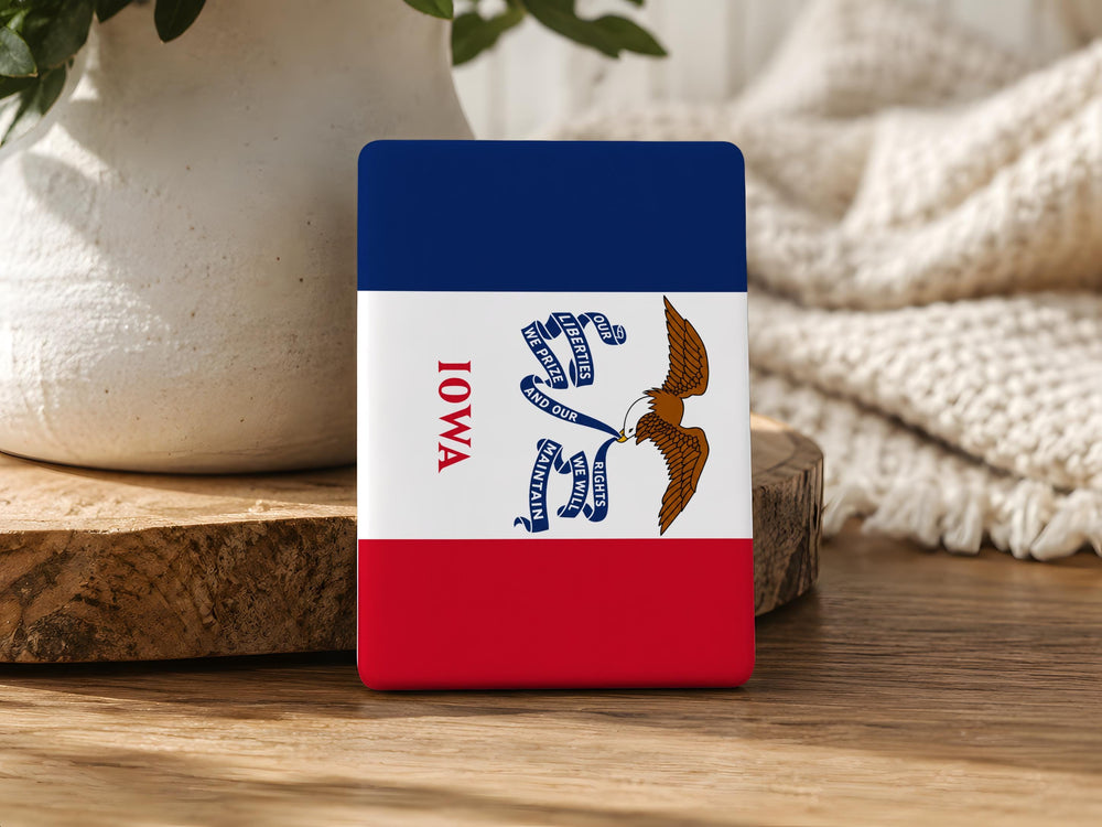Iowa State Flag Fridge Magnet Iowa Souvenir Magnet Iowa Pride Gift State Flag Magnet for Kitchen Locker Office