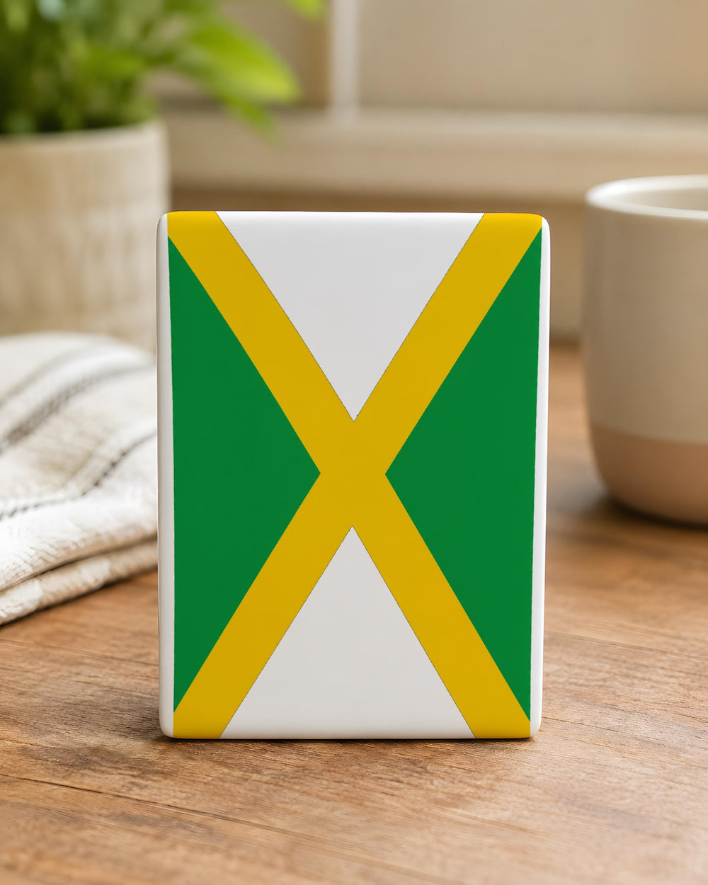 Jamaica Flag Fridge Magnet, Jamaica Souvenir Magnet, Caribbean Island Flag Magnet, Jamaican Pride Refrigerator Magnet