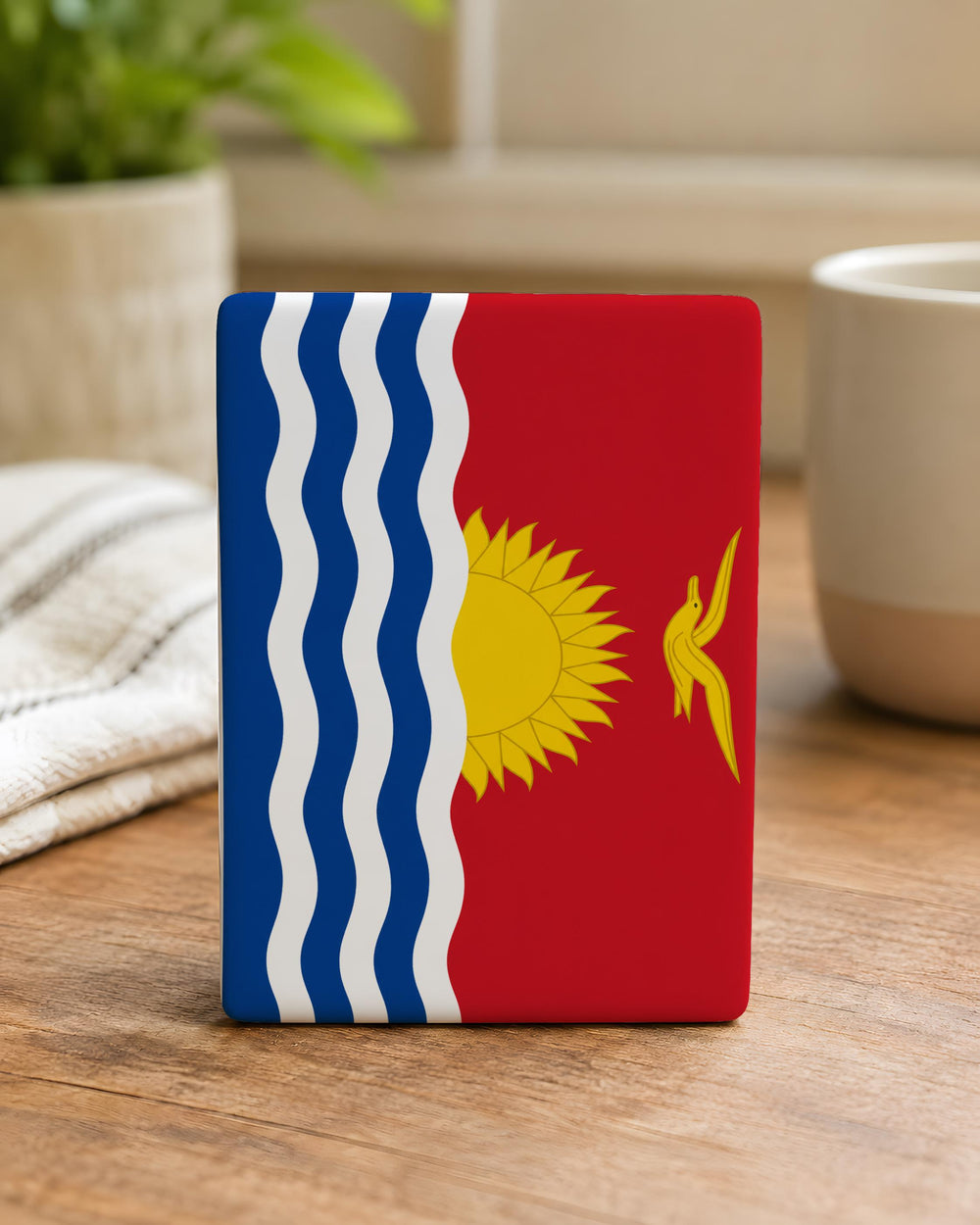 Kiribati Flag Fridge Magnet, Kiribati National Flag Magnet, Kiribati Souvenir Magnet, Island Nation Flag Kitchen Magnet