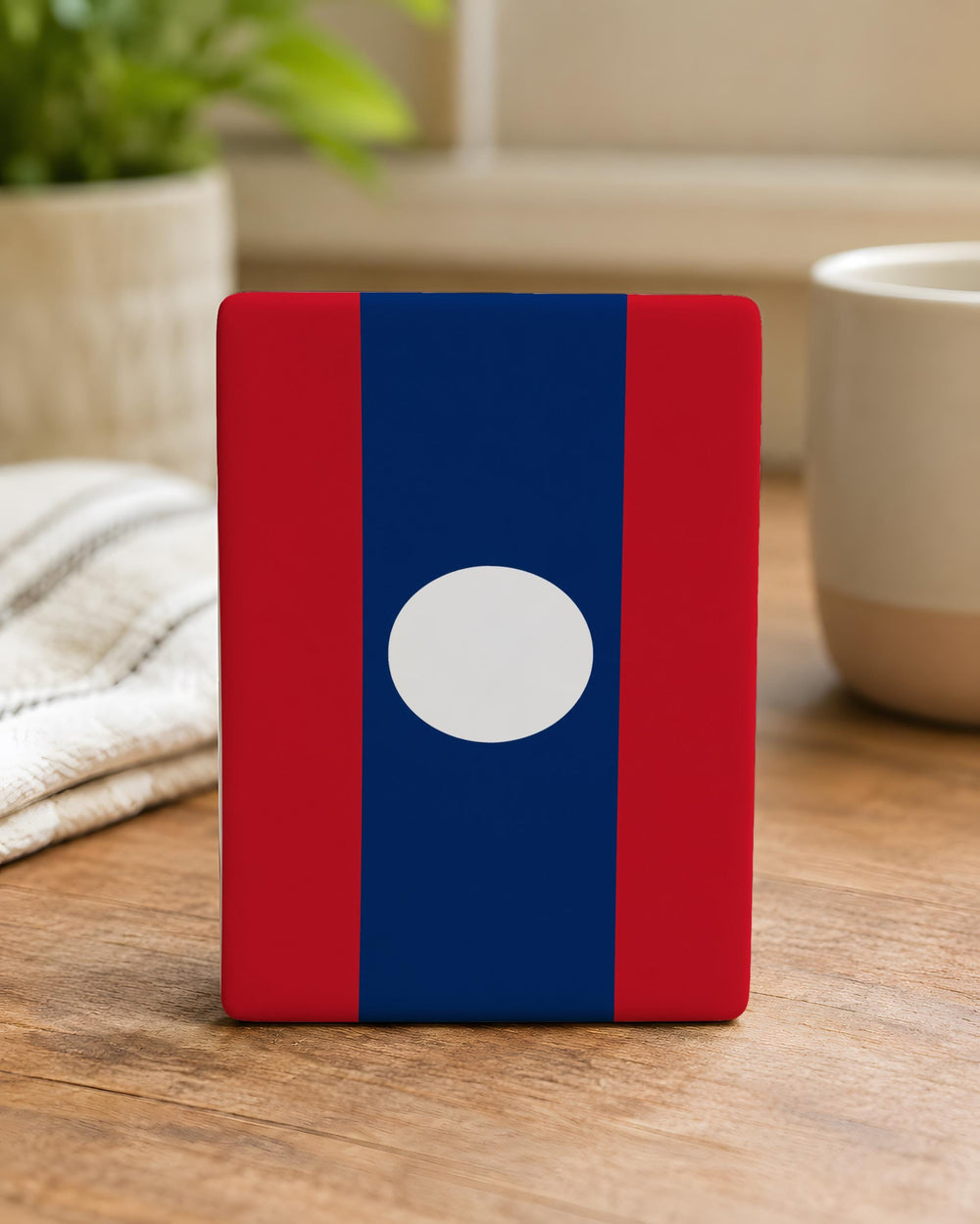 Laos Flag Fridge Magnet, Laos National Flag Magnet, Laos Souvenir Magnet, Laos Travel Gift, Southeast Asia Flag Magnet