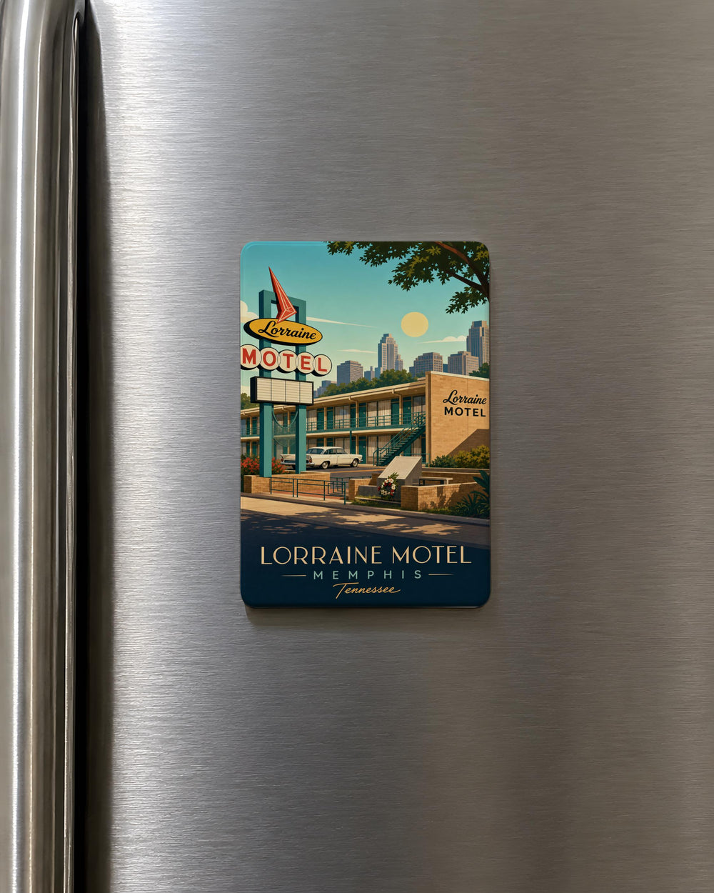 Lorraine Motel Fridge Magnet, Memphis Tennessee Landmark Souvenir, Civil Rights History Memorial Gift