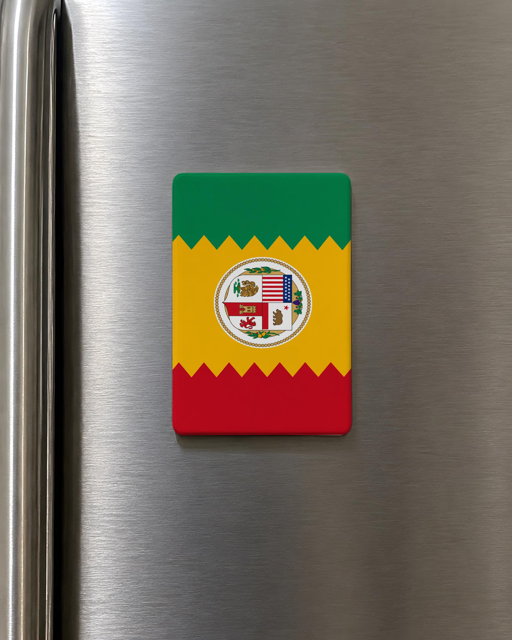 Los Angeles Flag Fridge Magnet, LA City Flag Souvenir Magnet, California Travel Gift, Los Angeles Decor Magnet