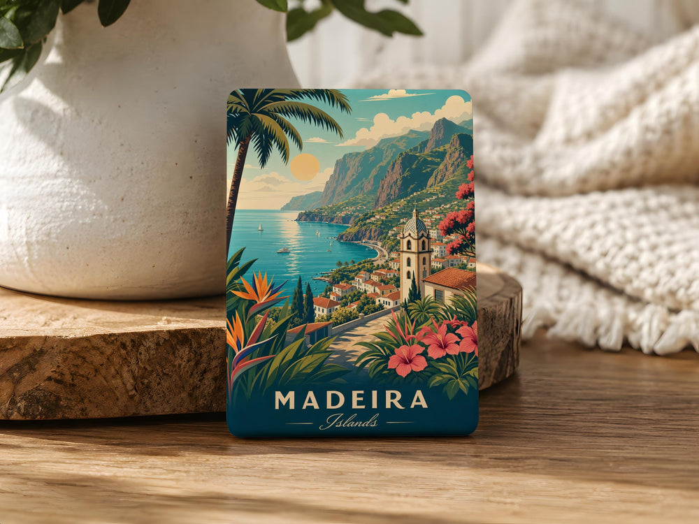 Madeira Islands Fridge Magnet, Madeira Portugal Souvenir Magnet, Funchal Madeira Travel Keepsake, Island Vacation Gift