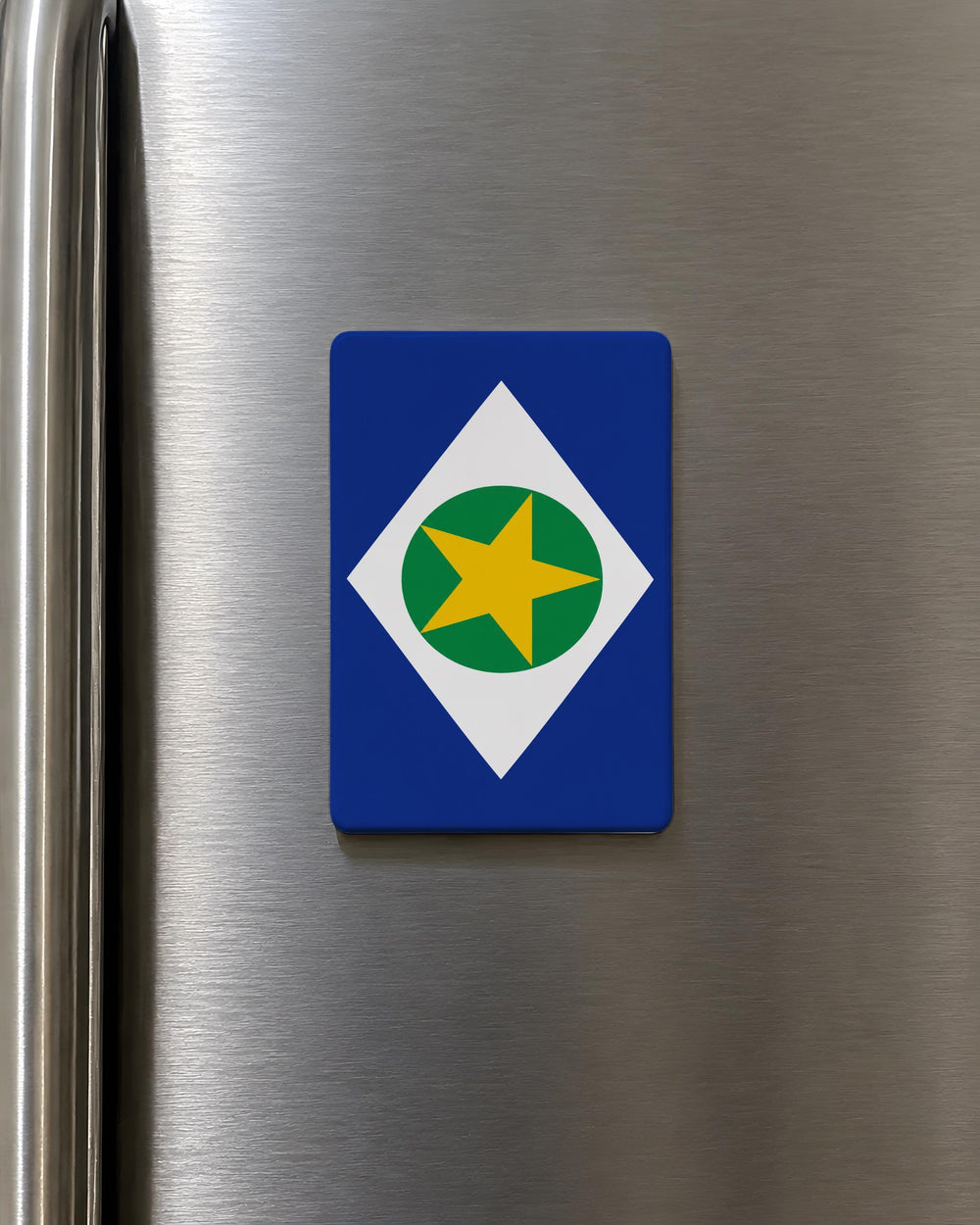 Mato Grosso State Flag Fridge Magnet, Brazil State Flag Magnet, Mato Grosso Souvenir Magnet, Brazilian Flag Decor Magnet