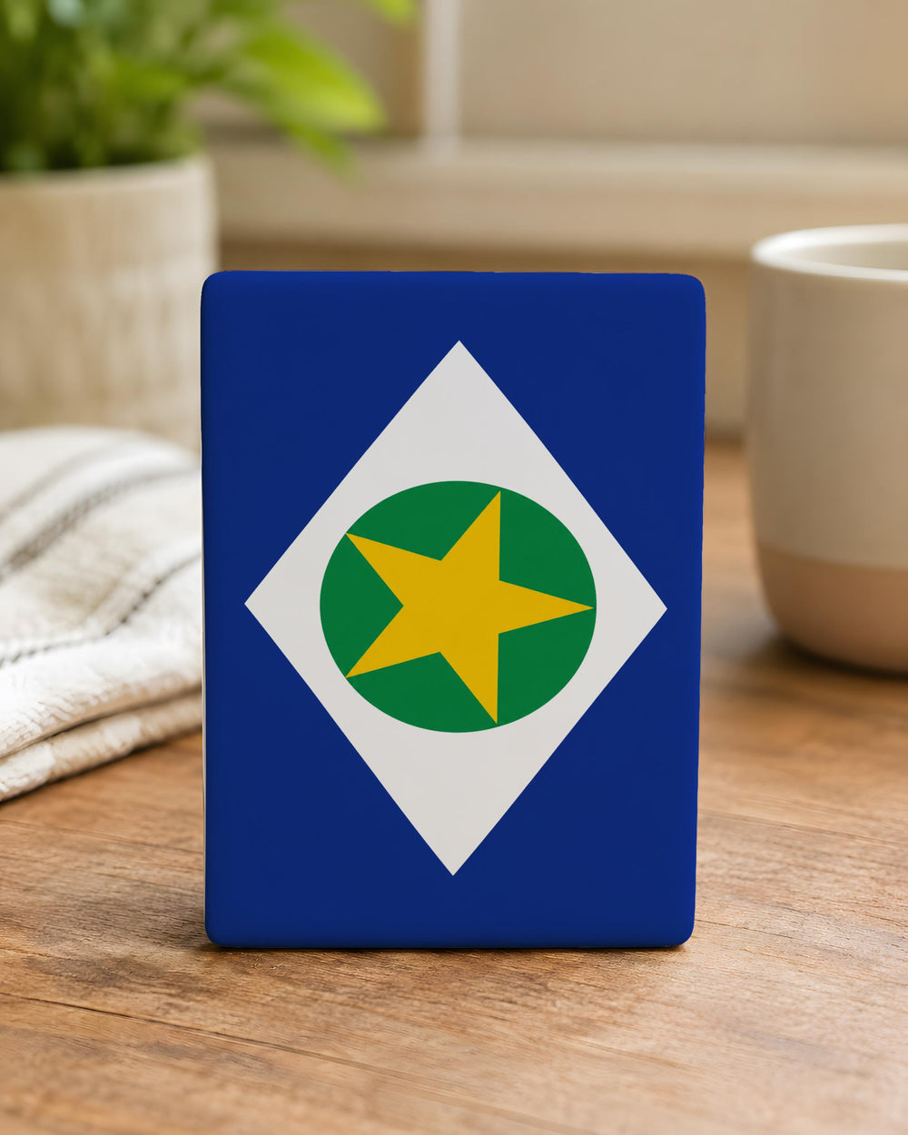 Mato Grosso State Flag Fridge Magnet, Brazil State Flag Magnet, Mato Grosso Souvenir Magnet, Brazilian Flag Decor Magnet