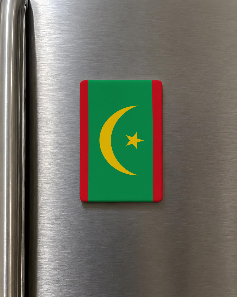 Mauritania Flag Fridge Magnet, Mauritanian National Flag Kitchen Magnet, Mauritania Souvenir Magnet Gift