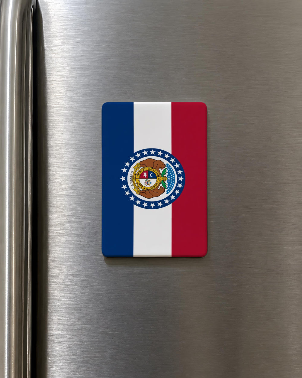 Missouri State Flag Fridge Magnet, Missouri Flag Magnet, Show Me State Souvenir Magnet, Missouri Gift Idea, USA State Magnet