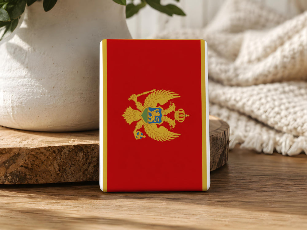 Montenegro Flag Fridge Magnet, Montenegro National Flag Magnet, Balkan Country Souvenir Refrigerator Magnet Gift