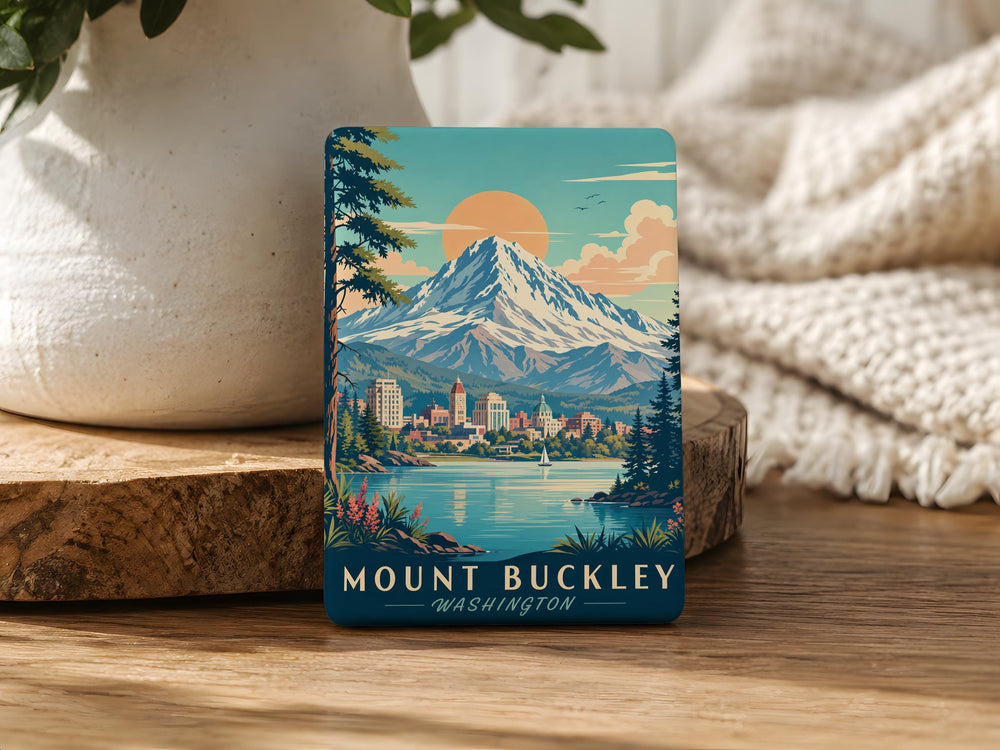 Mount Buckley Fridge Magnet, Mars Rover Landscape Souvenir Magnet, Space Exploration Gift, NASA Mars Mission Keepsake
