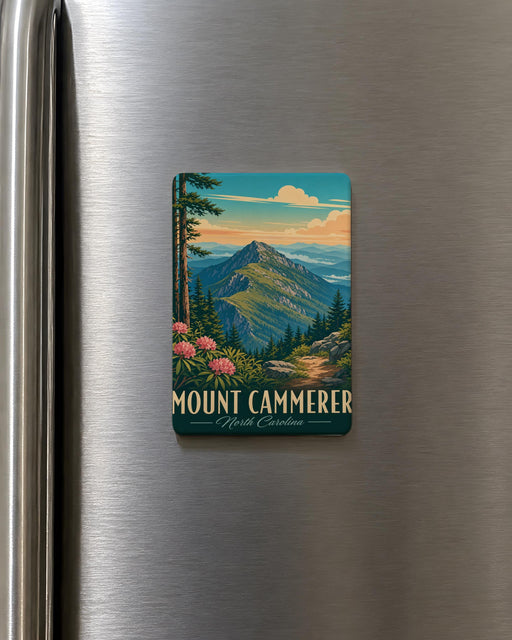 Mount Cammerer Fridge Magnet, Great Smoky Mountains National Park Souvenir, Mountain Landmark Travel Keepsake Magnet