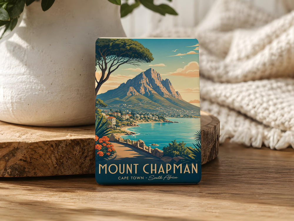 Mount Chapman Fridge Magnet, Mountain Peak Souvenir Magnet, Outdoor Adventure Travel Keepsake, Hiking & Nature Gift