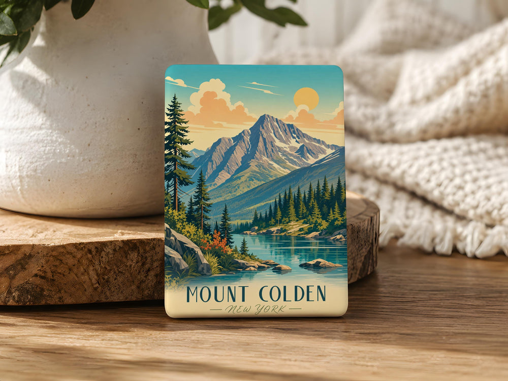 Mount Colden Fridge Magnet, Adirondack High Peaks Mountain Souvenir Magnet, New York Hiking Gift, Summit Landmark Magnet