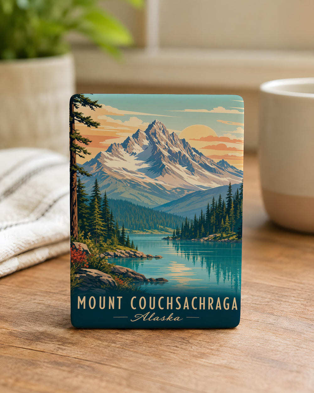 Mount Couchsachraga Fridge Magnet, Adirondack Mountain Souvenir, New York Hiking Peak Keepsake Magnet