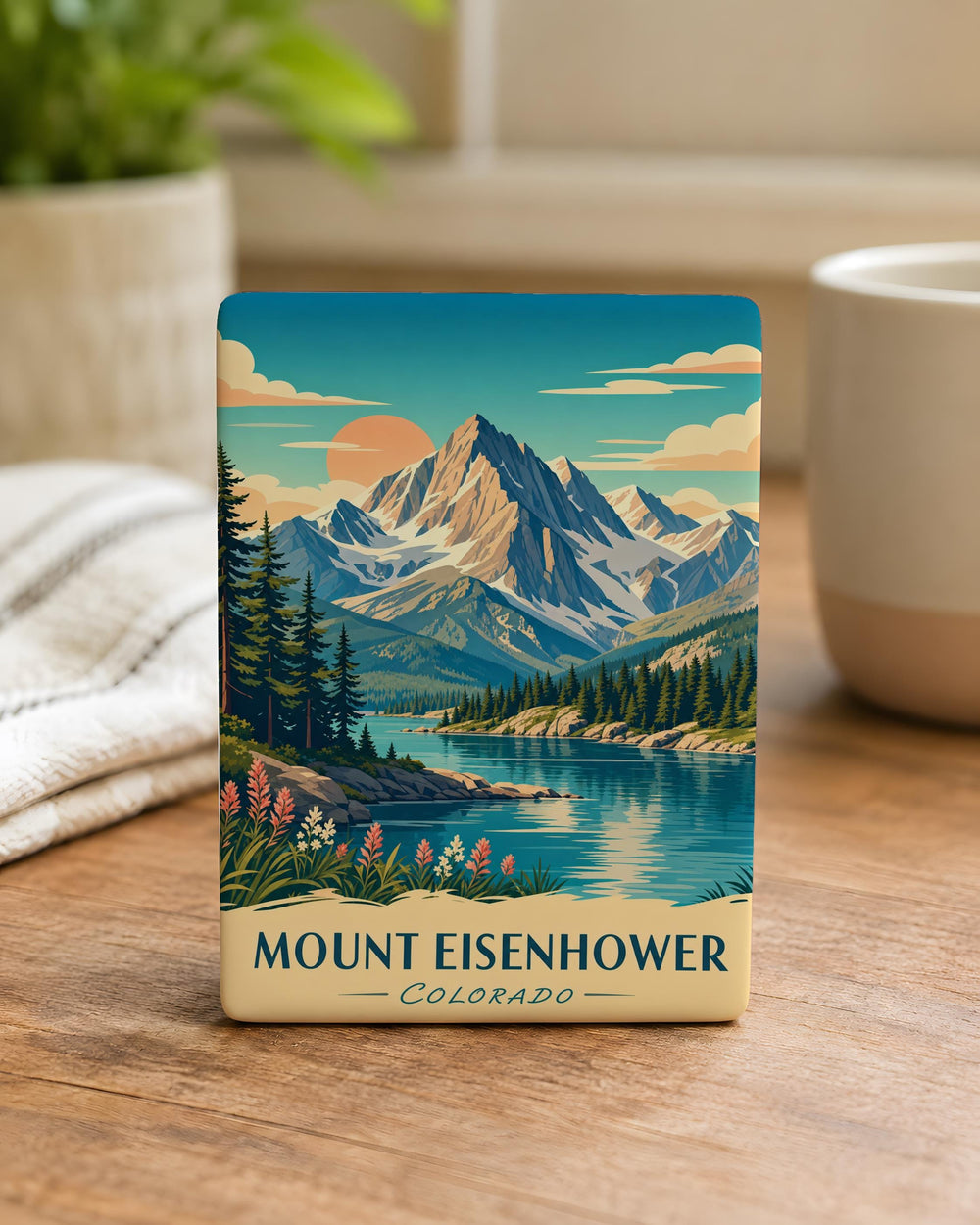 Mount Eisenhower Fridge Magnet, Mountain Peak Souvenir Magnet, Hiking Trail Travel Keepsake Magnet, New Hampshire White Mountains Gift