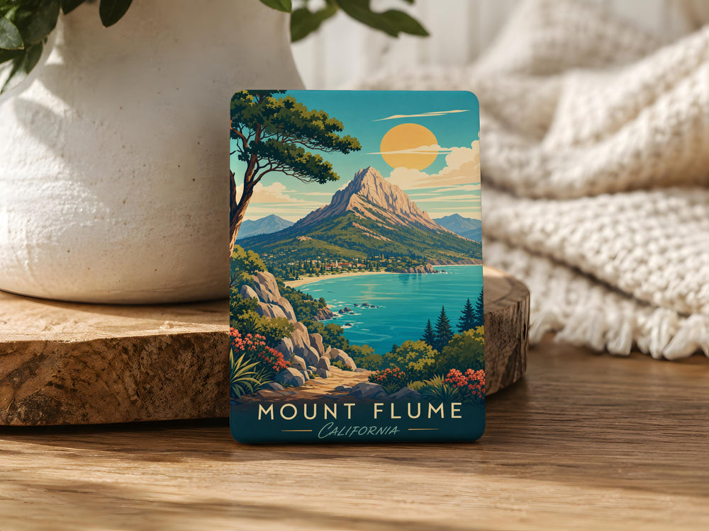 Mount Flume Fridge Magnet, New Hampshire White Mountains Peak Souvenir Magnet, Hiking Mountain Summit Travel Gift