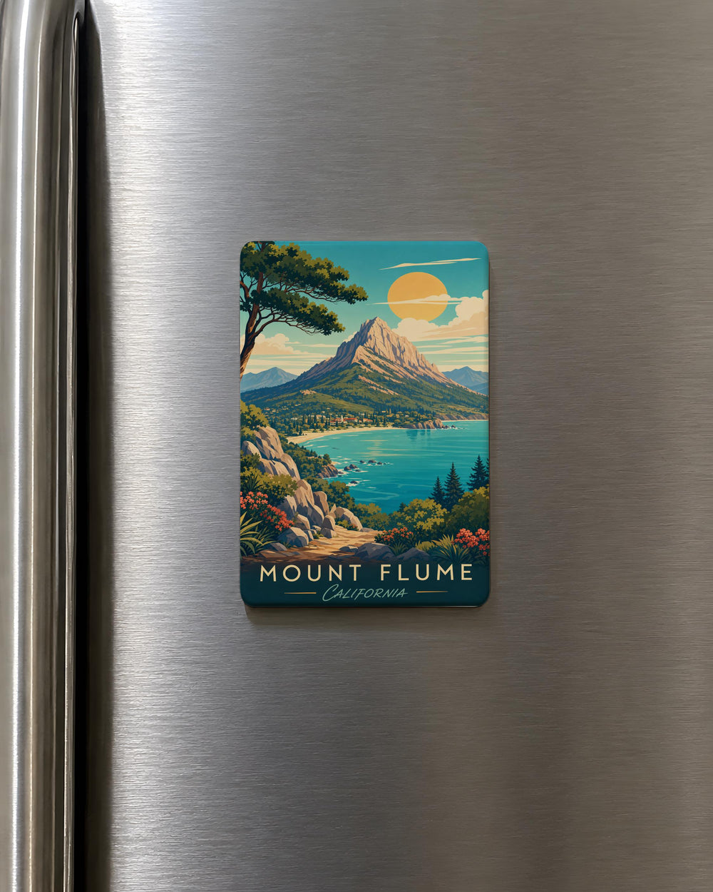 Mount Flume Fridge Magnet, New Hampshire White Mountains Peak Souvenir Magnet, Hiking Mountain Summit Travel Gift