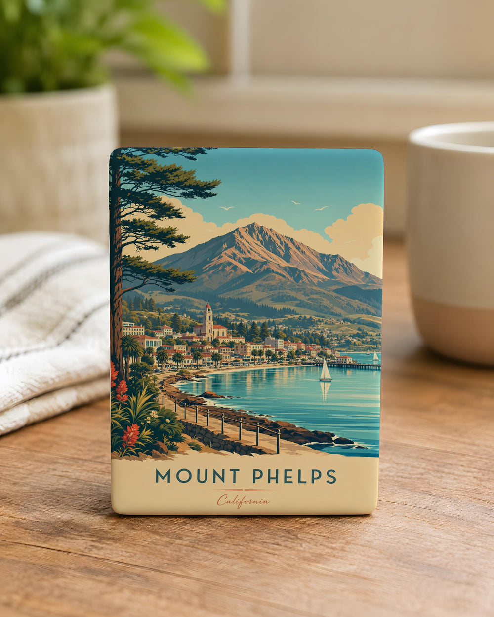 Mount Phelps Fridge Magnet, Mountain Peak Souvenir Magnet, Wyoming Hiking & Climbing Gift, Grand Teton National Park Keepsake