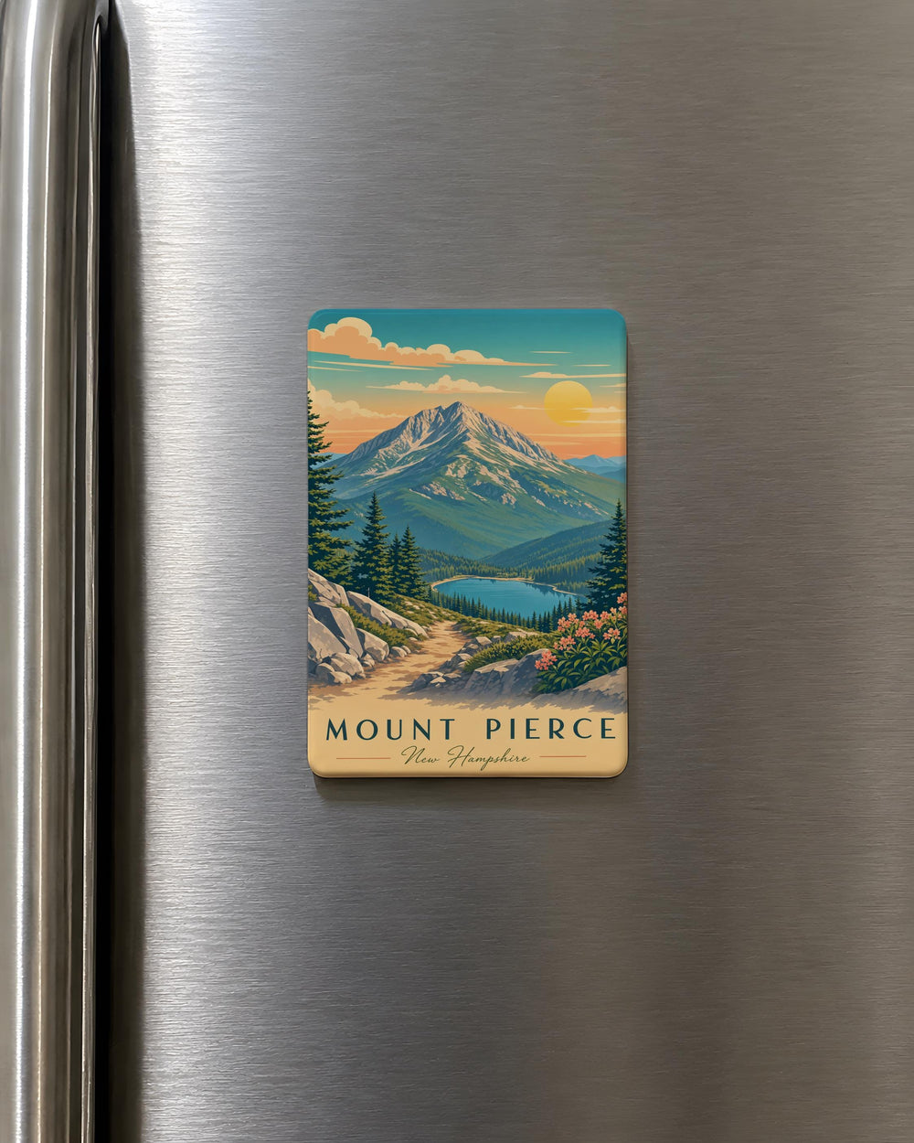 Mount Pierce Fridge Magnet, Mount Pierce Souvenir Magnet, Mountain Peak Travel Keepsake, Outdoor Hiking Gift, Nature Lover Decor