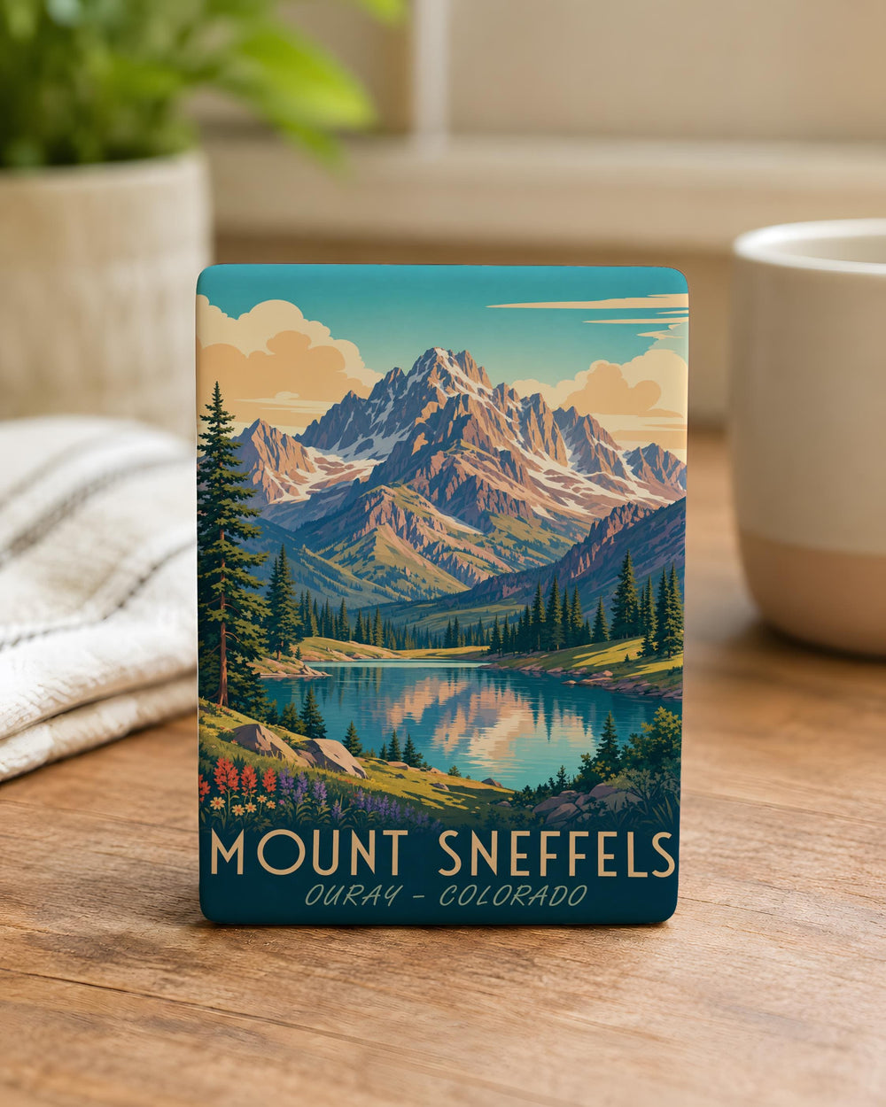 Mount Sneffels Fridge Magnet, Colorado Mountain Peak Souvenir Magnet, San Juan Mountains Travel Keepsake Gift