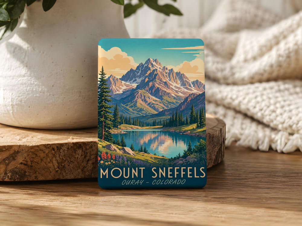 Mount Sneffels Fridge Magnet, Colorado Mountain Peak Souvenir Magnet, San Juan Mountains Travel Keepsake Gift