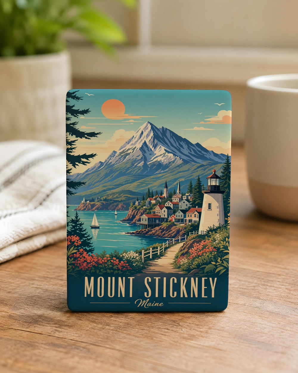 Mount Stickney Fridge Magnet, Mount Stickney Peak Souvenir Magnet, Washington Mountain Landmark Refrigerator Magnet