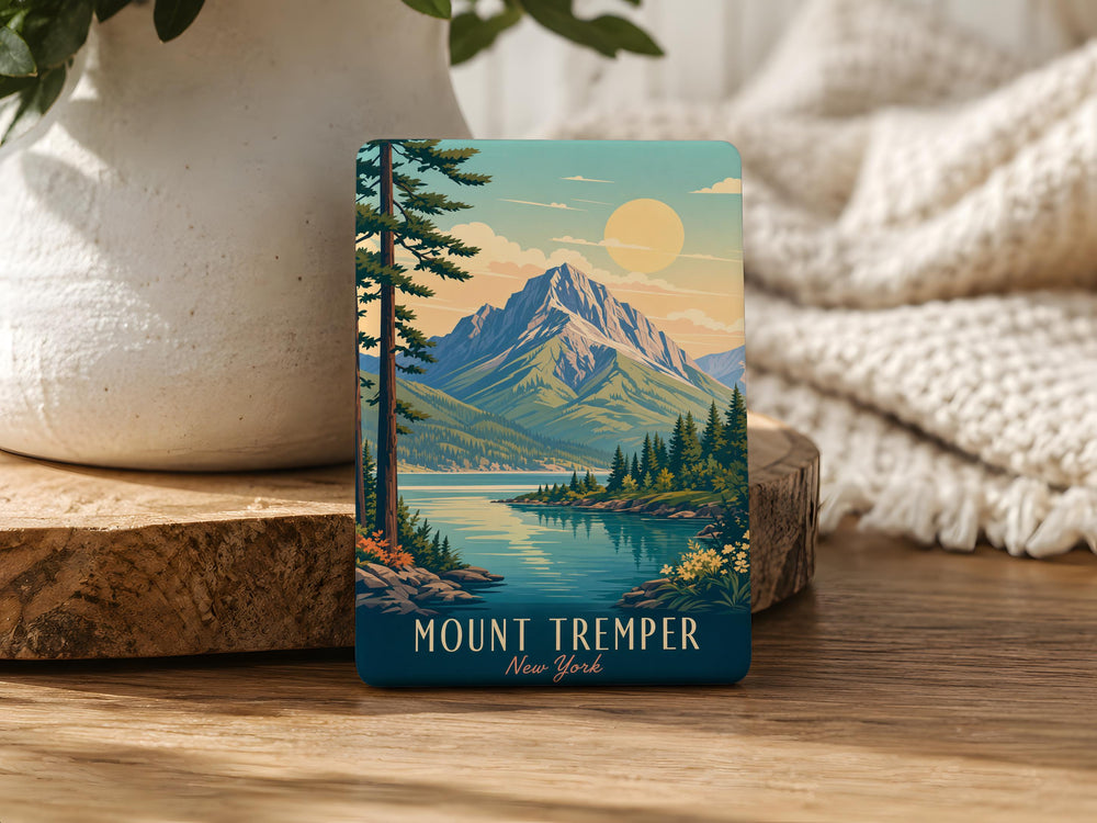 Mount Tremper Fridge Magnet, Mount Tremper New York Souvenir Magnet, Catskills Mountain Town Travel Gift Magnet