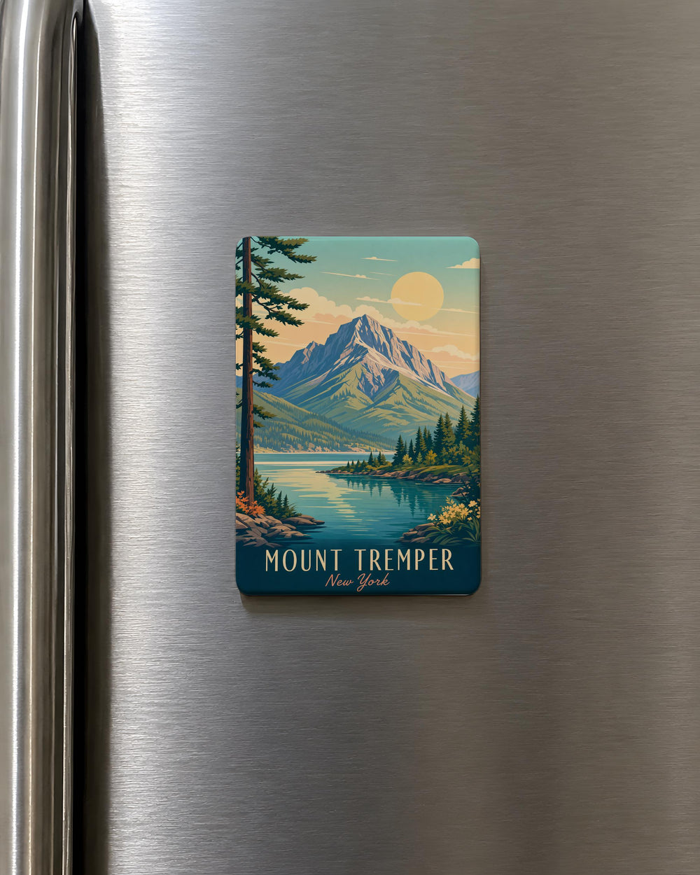 Mount Tremper Fridge Magnet, Mount Tremper New York Souvenir Magnet, Catskills Mountain Town Travel Gift Magnet