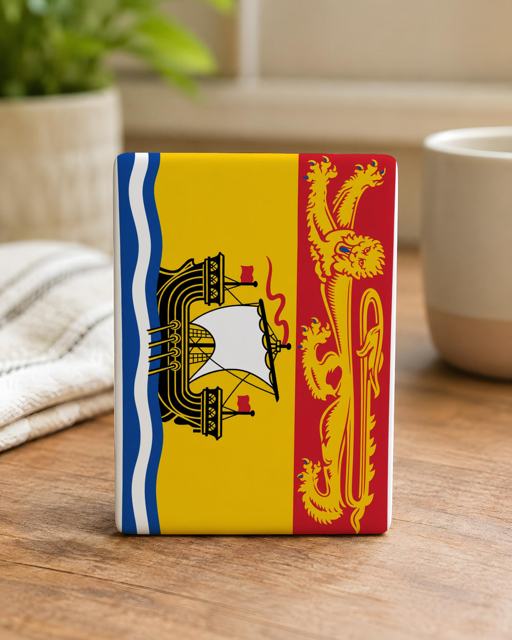 New Brunswick Provincial Flag Fridge Magnet, New Brunswick Canada Souvenir Magnet, Maritime Province Flag Kitchen Magnet