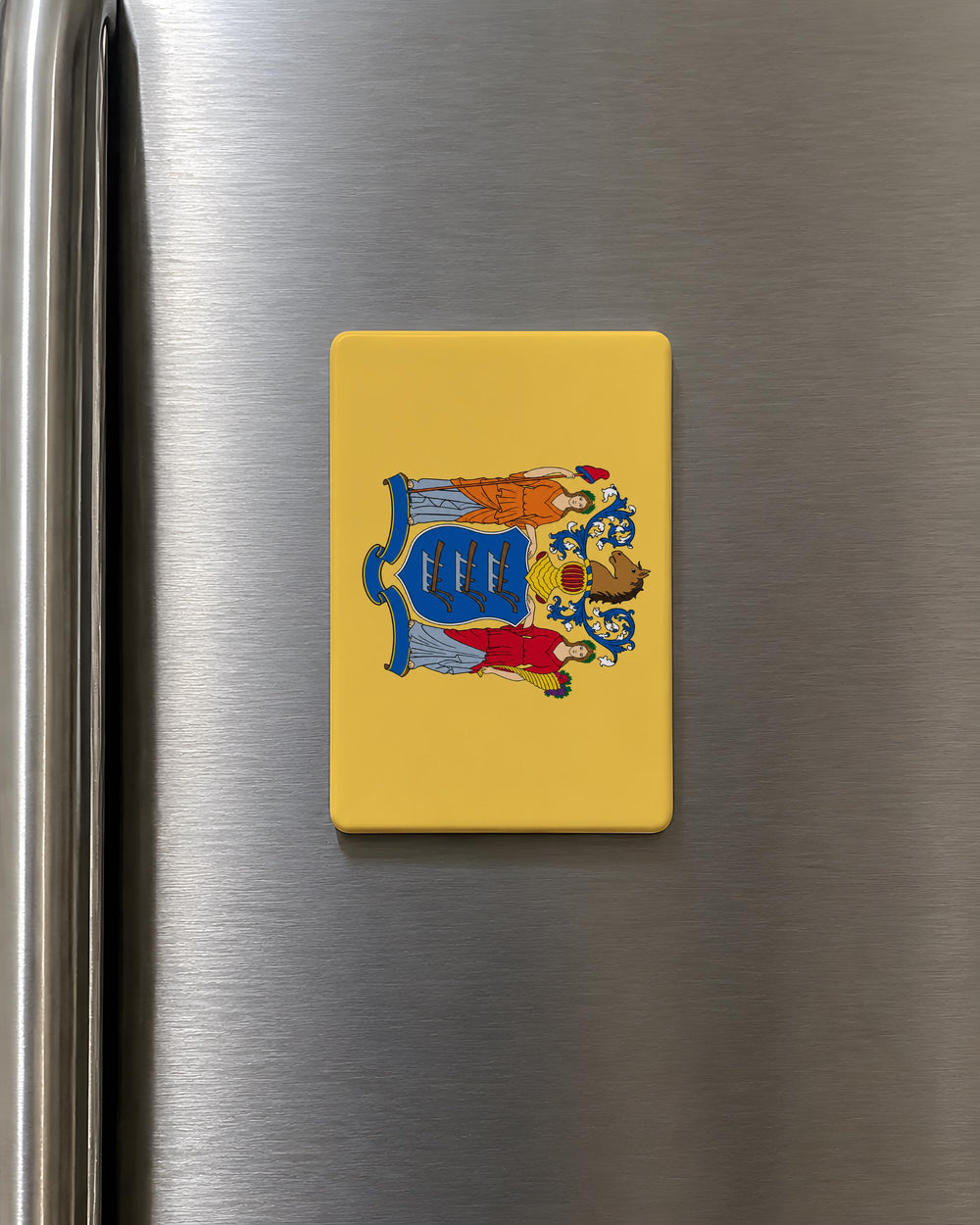 New Jersey State Flag Fridge Magnet, New Jersey Flag Magnet, Garden State Souvenir Magnet, NJ State Pride Magnet, USA State Flag Magnet