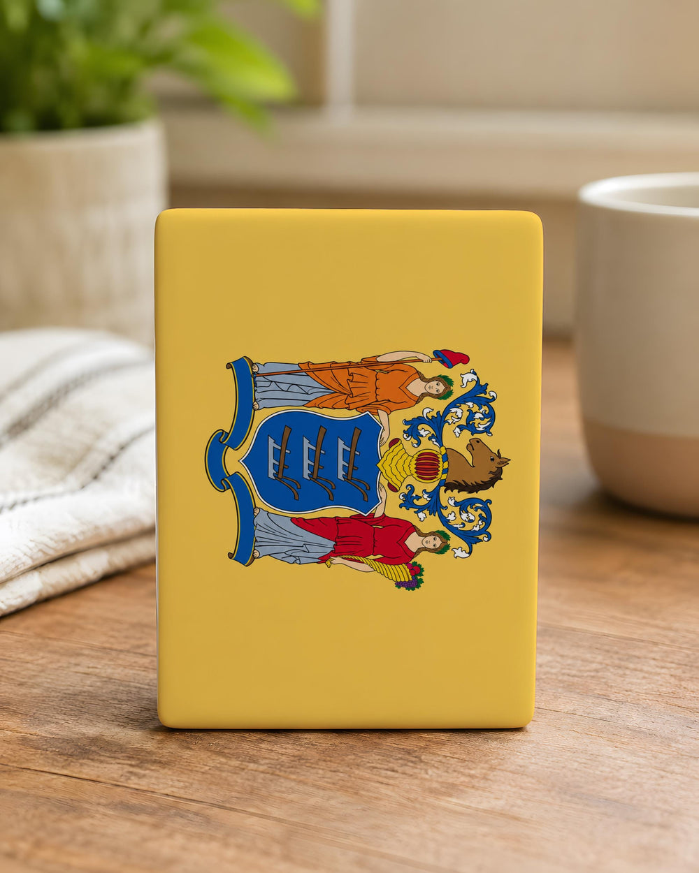New Jersey State Flag Fridge Magnet, New Jersey Flag Magnet, Garden State Souvenir Magnet, NJ State Pride Magnet, USA State Flag Magnet