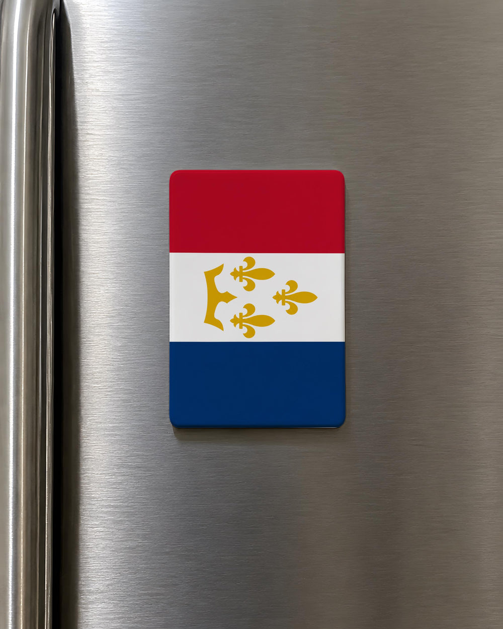 New Orleans Flag Fridge Magnet, Louisiana State Symbol Souvenir Magnet, Crescent City Travel Keepsake Kitchen Decor
