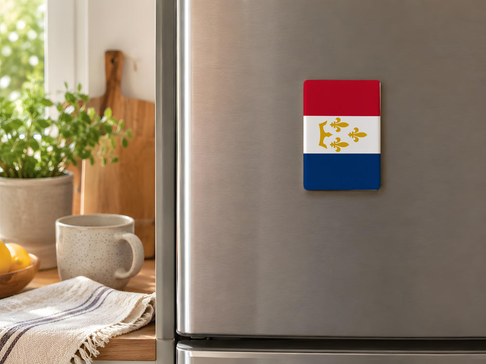 New Orleans Flag Fridge Magnet, Louisiana State Symbol Souvenir Magnet, Crescent City Travel Keepsake Kitchen Decor