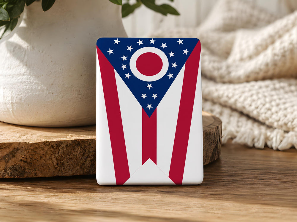 Ohio State Flag Fridge Magnet, Ohio Flag Magnet, Buckeye State Souvenir Refrigerator Magnet, Ohio Gift