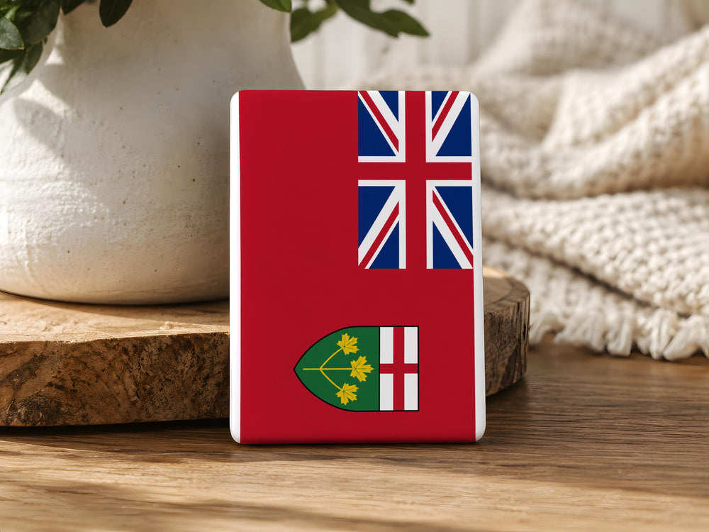 Ontario Provincial Flag Fridge Magnet, Ontario Canada Flag Magnet, Canadian Province Souvenir Magnet, Ontario Gift