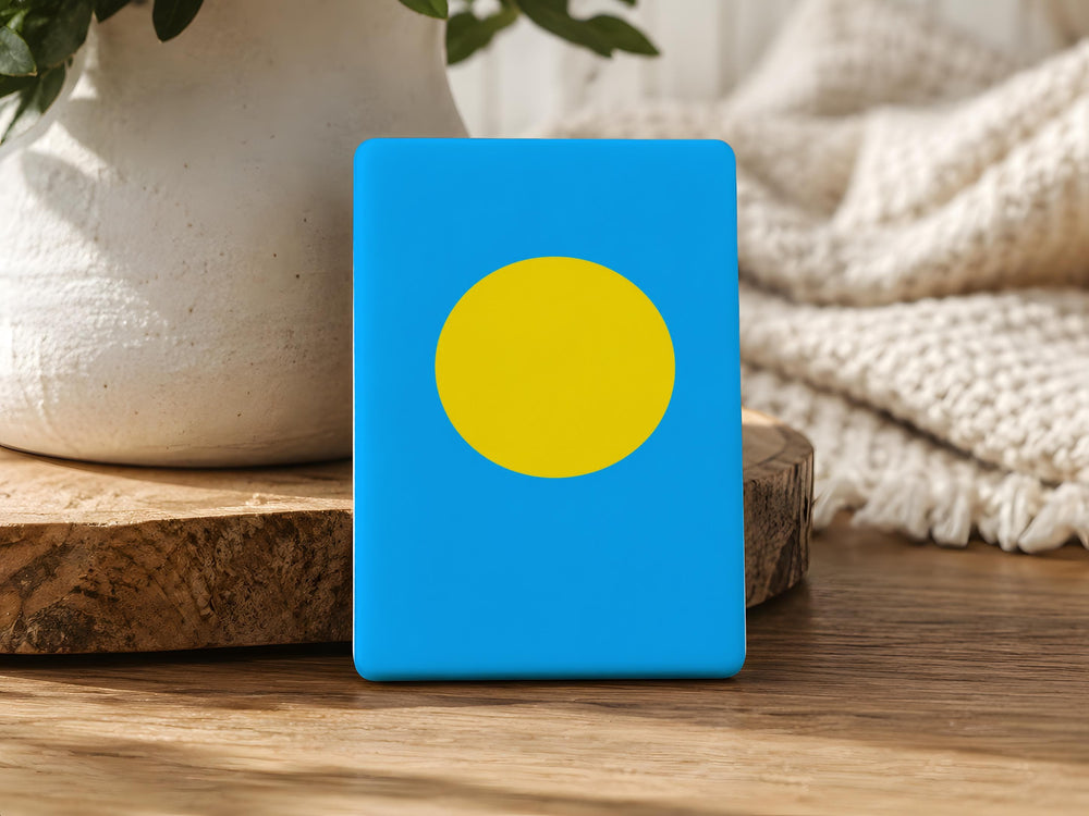 Palau Flag Fridge Magnet, Palau Souvenir Magnet, Palau National Flag Magnet, Palau Travel Gift, Pacific Island Magnet