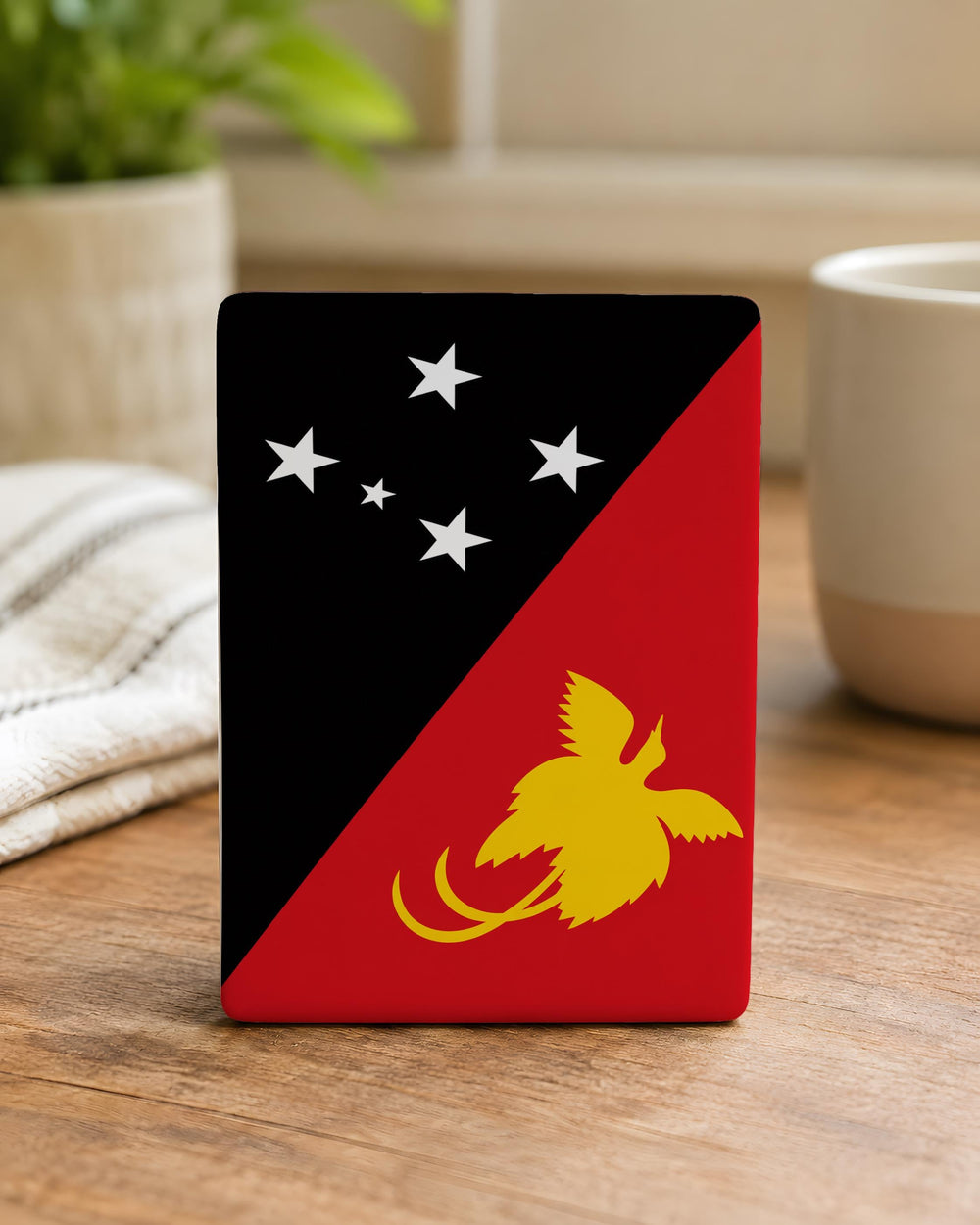 Papua New Guinea Flag Fridge Magnet, Papua New Guinea Souvenir Magnet, PNG National Flag Kitchen Magnet, Travel Gift