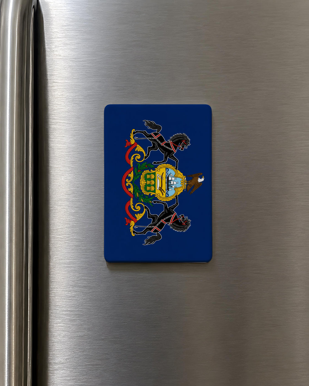 Pennsylvania State Flag Fridge Magnet, PA Commonwealth Flag Magnet, Pennsylvania Souvenir Magnet, State Flag Kitchen Magnet