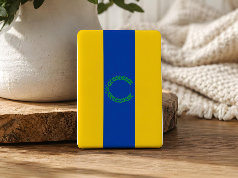Perlis State Flag Fridge Magnet, Malaysia Perlis Flag Souvenir Magnet, Perlis Darul Sunnah Gift, Travel Keepsake Magnet