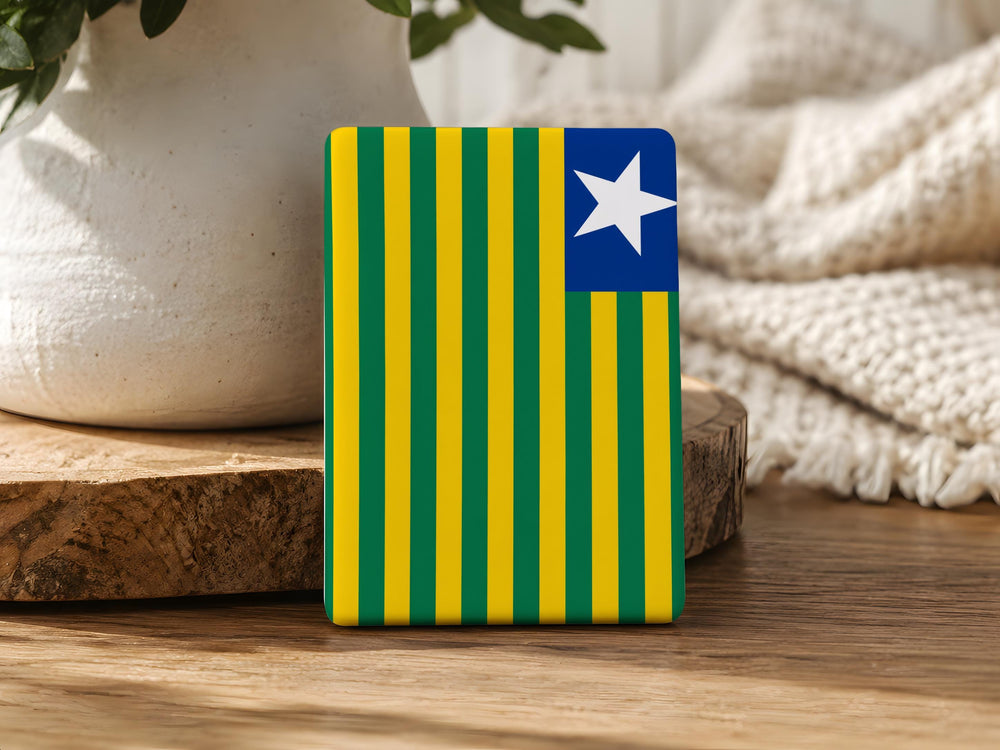 Piauí State Flag Fridge Magnet, Brazil State Flag Magnet, Piauí Souvenir Magnet, Brazilian Flag Refrigerator Magnet