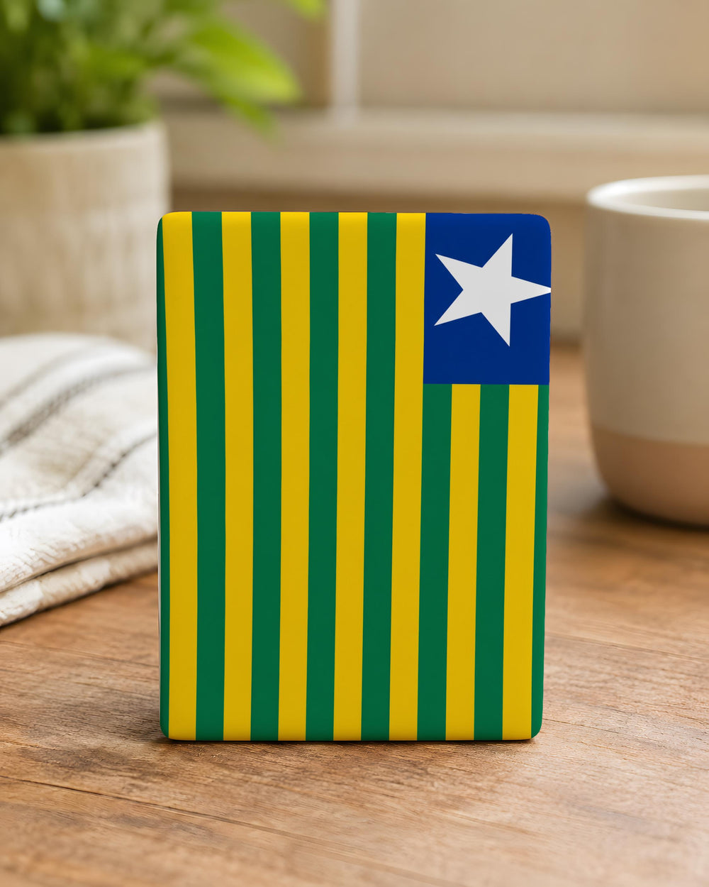 Piauí State Flag Fridge Magnet, Brazil State Flag Magnet, Piauí Souvenir Magnet, Brazilian Flag Refrigerator Magnet