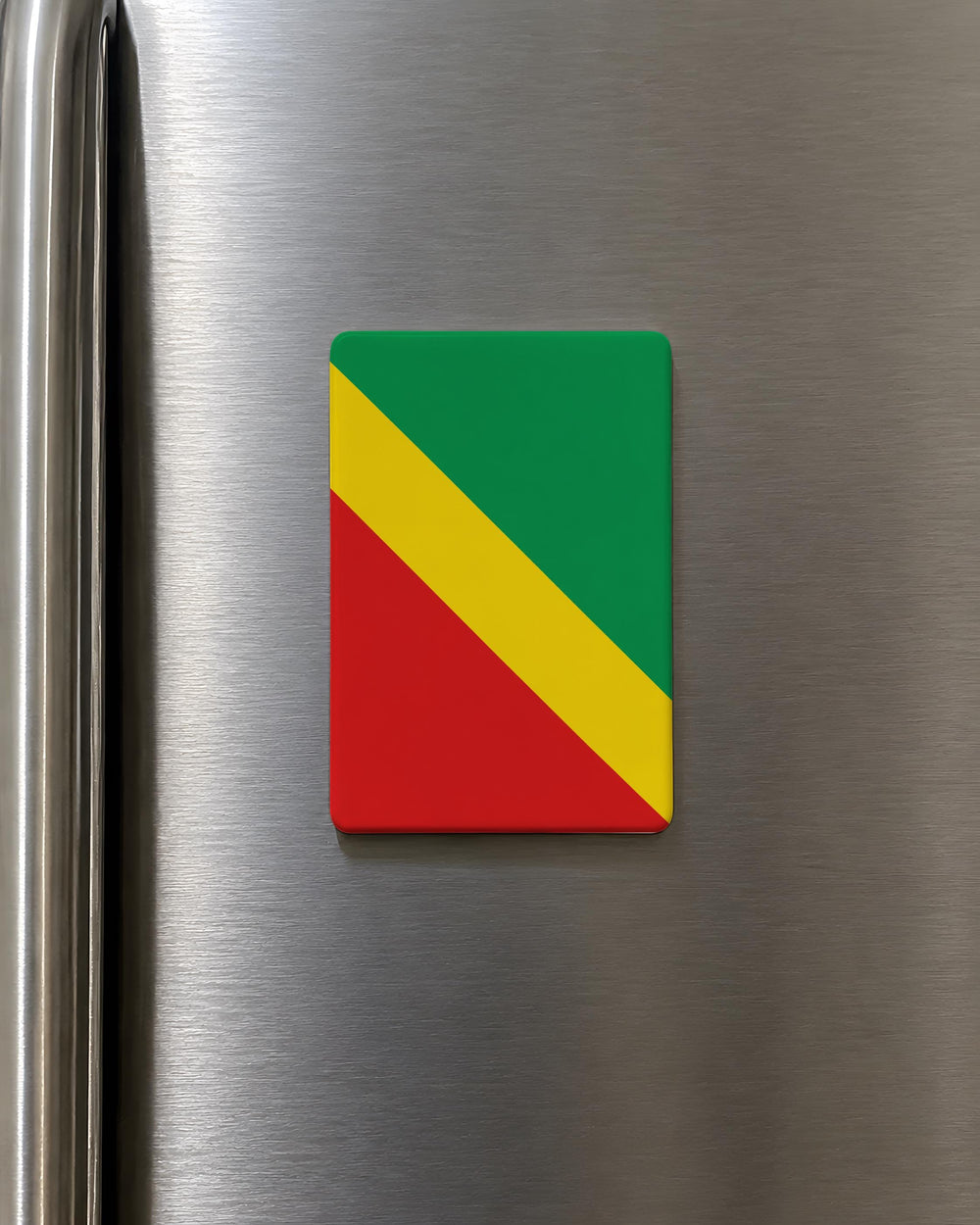 Republic of the Congo Flag Fridge Magnet, Congo National Flag Magnet, Republic of Congo Souvenir Magnet, African Flag Magnet