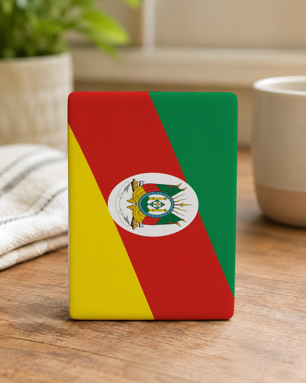 Rio Grande do Sul State Flag Fridge Magnet, Brazil Flag Souvenir Magnet, Brazilian State Flag Kitchen Locker Magnet