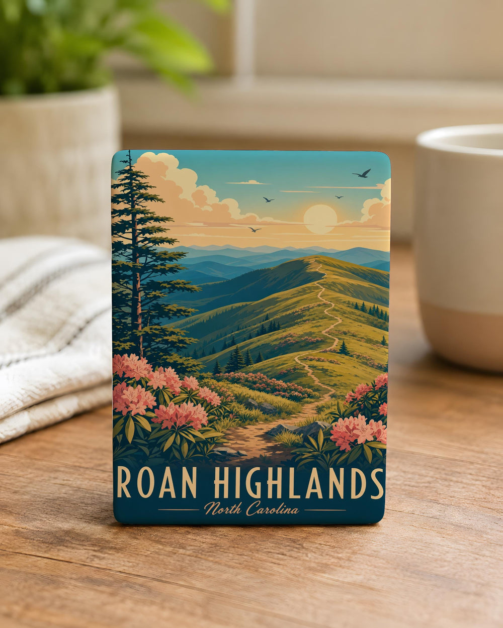 Roan Highlands Fridge Magnet Appalachian Mountain Landscape Souvenir Hiking Nature Scenic Travel Gift
